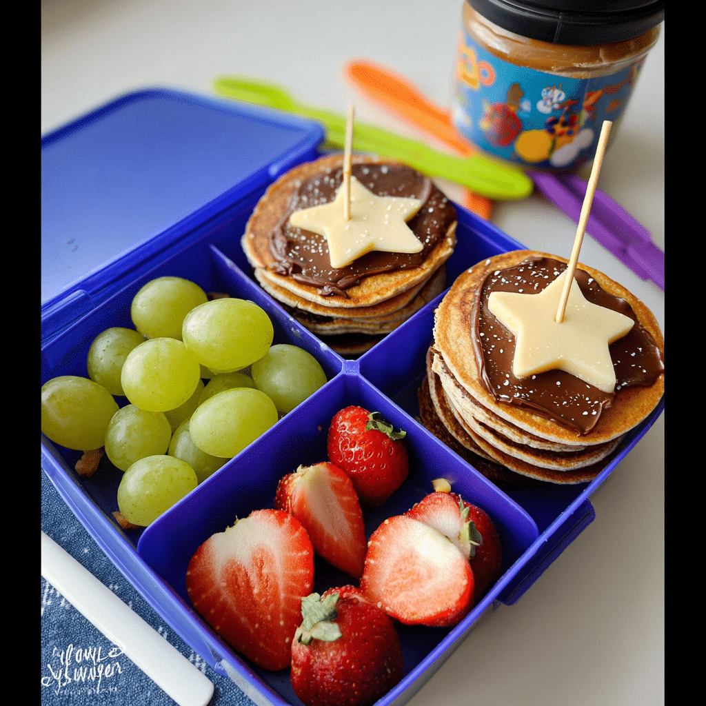 How to Make Perfect Pancake Skewers for Lunch (With Make-Ahead Tips, Dips & Packing Hacks) 11 Mini pancake skewers for kids’ lunch boxes
